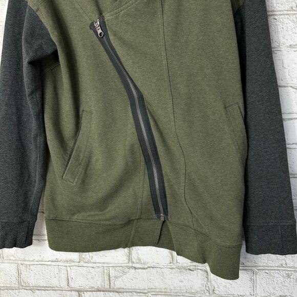 Lululemon Jacket Mula Bundle Wrap Asymmetrical Zip Heathered Fatigue Green 4 - Picture 7 of 7